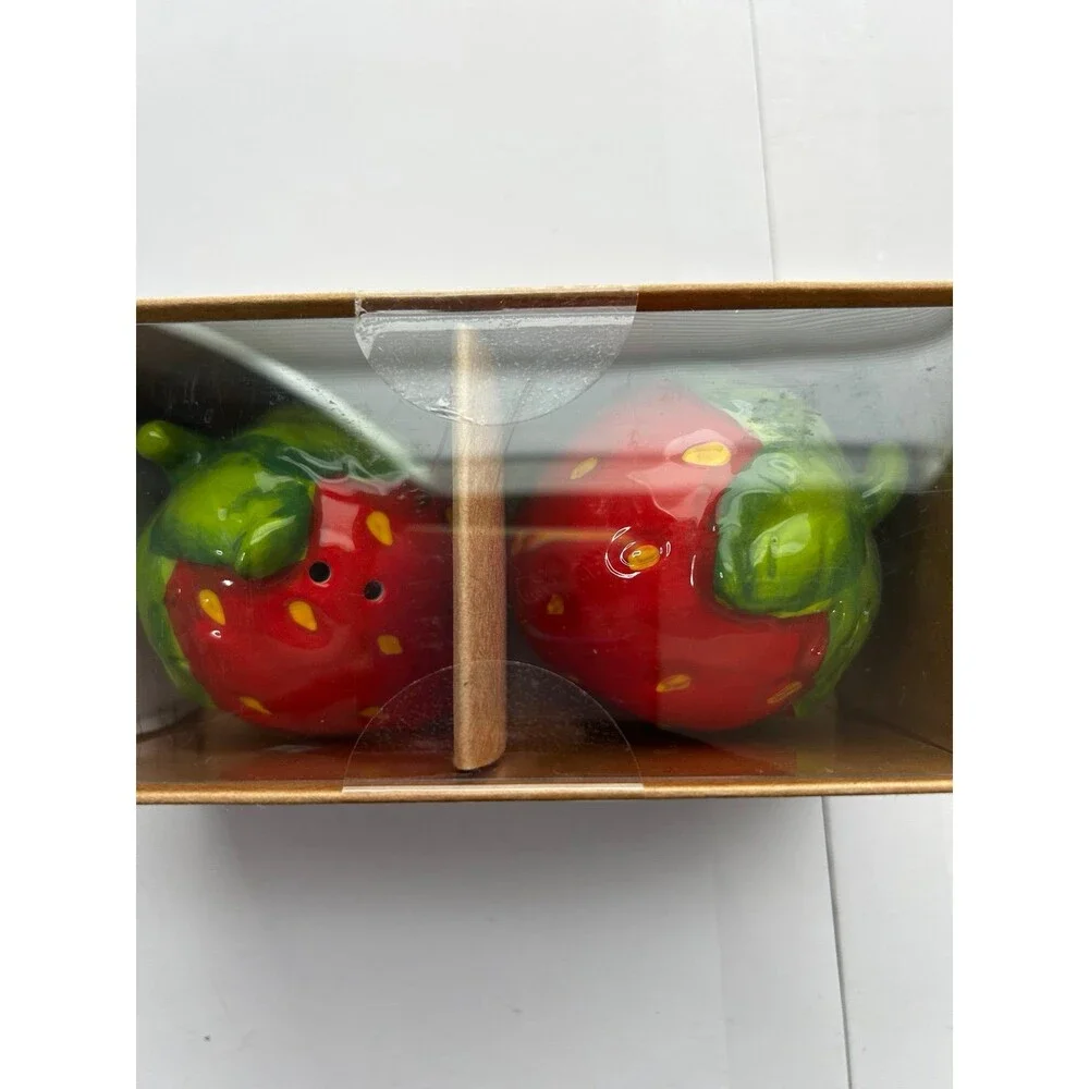 World Market Strawberry Salt and Pepper Shakers